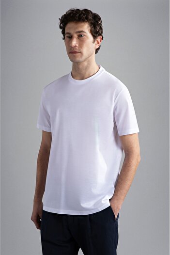 PAUL&SHARK ΑΝΔΡΙΚΟ ΠΛΕΚΤΟ T-SHIRT C.W. ΒΑΜΒΑΚΙ