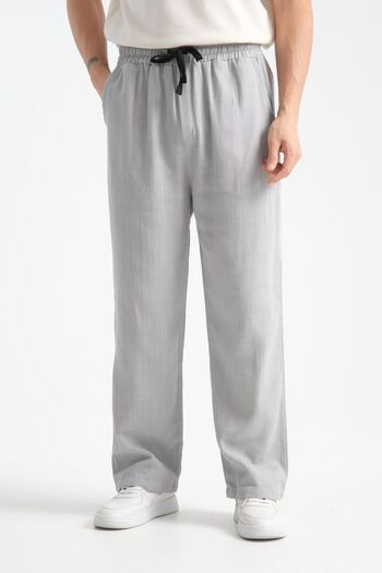 Redline Thicked Men's Thick Baggy Linen Look Comfortable Trousers Wide Leg New Season