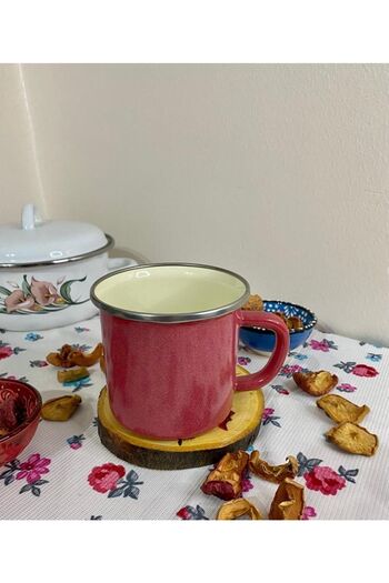 emaye market Enamel Glass / Mug / Camping Glass / Coffee Cup 9 Cm