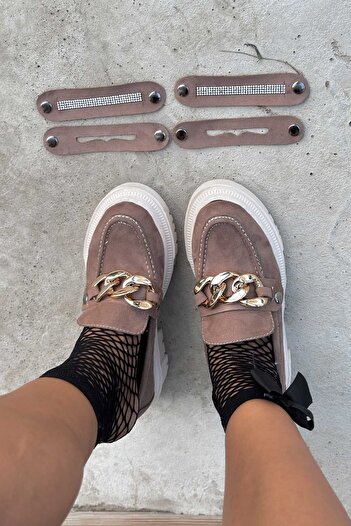 Shoebutik Жіночі лофери з візону - Змінити застібку Детальніше
