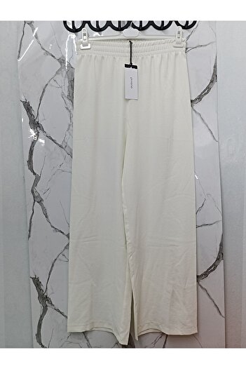 Puane Large Size Women's Trousers with High Waist and Elastic - Comfortable Fit 18197