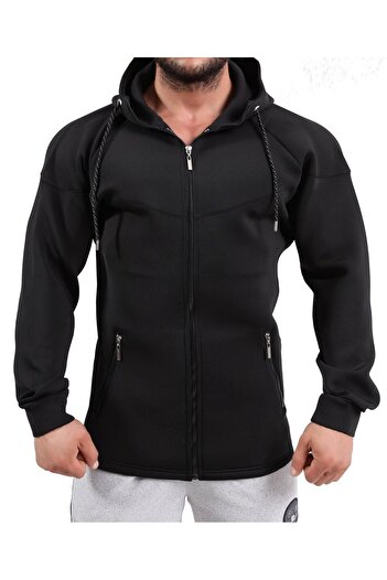 Big Sam Big Sam 3617 - Skuba Jacket Slim Fit Hooded Tracksuit Top