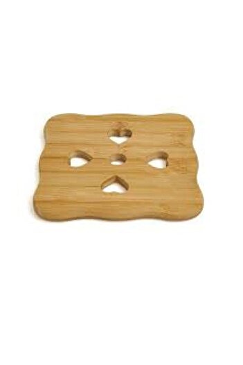 Tohana Bamboo Trivet - Heart Shaped and Flower Shaped Point with Sticks