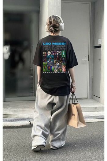 DEEFWEAR Μπλουζάκι Lionel Messi με στάμπα λευκό Stilex