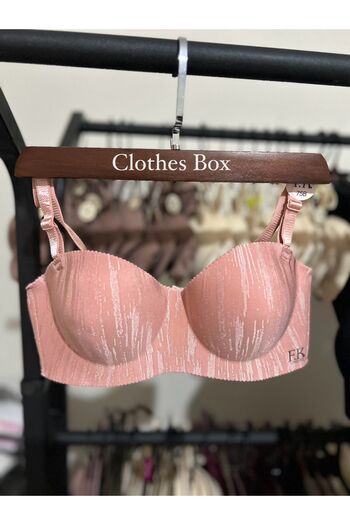 F.K Strapless Laser Cut Padded Bra-674
