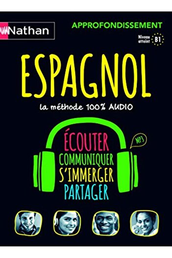NATHAN Coffret Espagnol 100% Audio Approfondissement