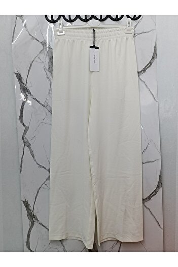 Puane Large Size Women's Trousers with High Waist and Elastic - Comfortable Fit 18197