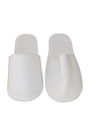 PazarPazartesi 50 Pairs of Hotel Slippers, Towel Slippers Double Layer Polyester Disposable Slippers