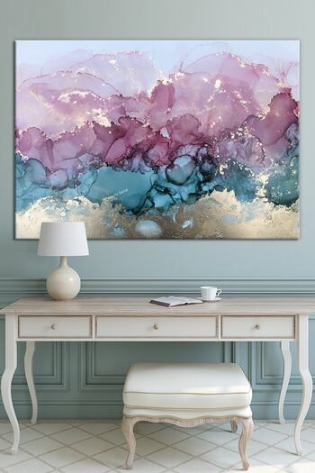 Morfil Sanat Atölyesi Dance of Colors Abstract Artistic Canvas Print (8 Different Sizes)