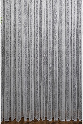 Esse Home Fish Back Knitted Tulle Curtain, 600x250, Sparse Pleat, 1/2