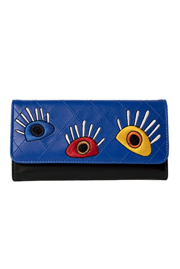 Biggdesign Embroidery Detailed My Eye on You Wallet