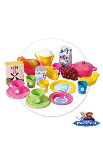 hediyecik Frozen Elsa Sepetli Süpermarket Arabası 24 Parça