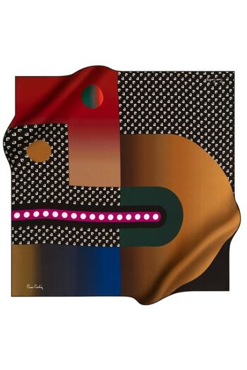 Pierre Cardin Κασκόλ 90x90 καφέ