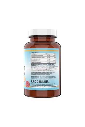 NCS Magnesium Elemental 90 Tablets Calcium Magnesium Zinc Vitamin D & K 120 Tablets