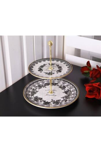 SERAMİKCİ Rosehip 2 Katlı Kurabiyelik