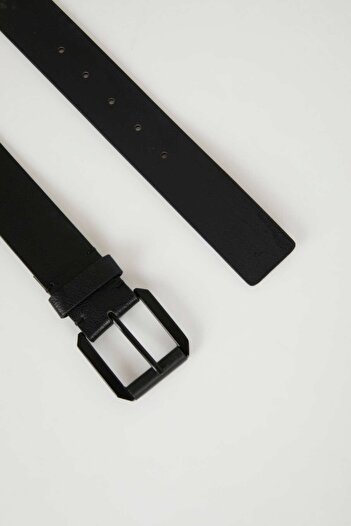 DeFacto Men's Faux Leather Belt with Bag B9617Axns