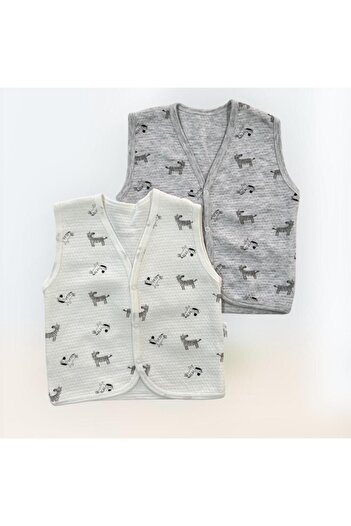 EM&FA TEKSTİL Cotton Combed Zebra Patterned Children's Vest