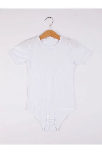 Anıt 6 Pieces Half Sleeve Snap Body for Girl - 92% Cotton 8 % Lycra