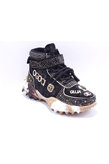 Guja 24K351 Μοντέλο Πέτρινες Λεπτομερείς Βελούδινες Μπότες - Μέγεθος 1