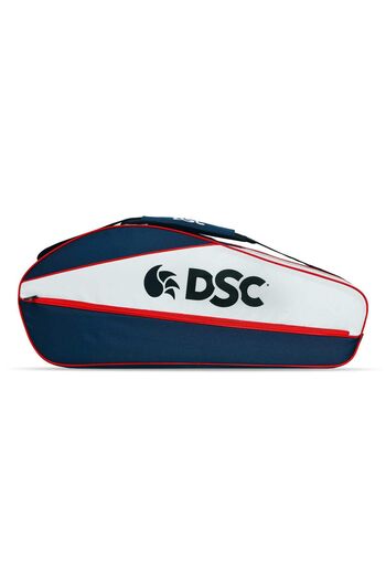 DSC Badminton kit Bag | Color: Navy/White | Size: Large | For Men & Boys | One main compartment