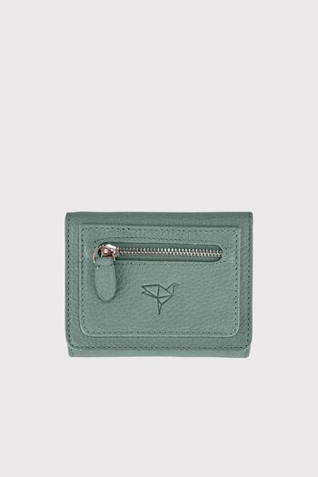 Garbalia Mint Green Moon Genuine Leather Women's Wallet