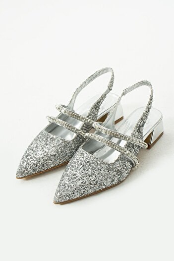 DUXAL SHOES Stylish Women's Flats-Heeled Shoes with Stone Detail - Li̇nda