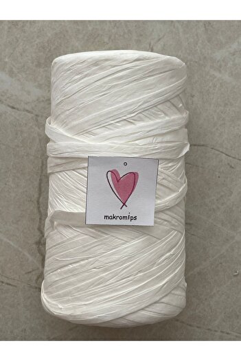 Makromİps 100g Soft Raffia - Χαρτί, Φυσικό Καπέλο και Τσάντα Πλεκτό Καθρέφτης Raffia