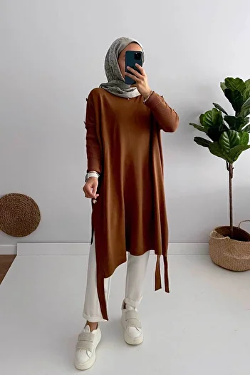 Ka Hijab KH Poncho - Μπράουν