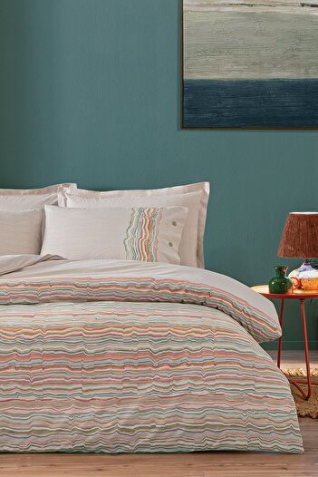 Puffy Angelita Ranforce Double Duvet Cover Set - Mint