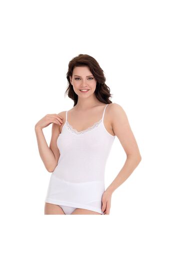 MODA V-Neck Lace Derby Undershirt - Set of 3