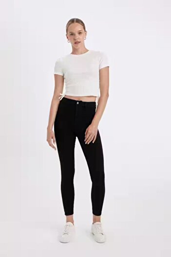DeFacto Jegging Yüksek Bel Bilek Boy Dar Paça Basic Pantolon B7498AXNM40