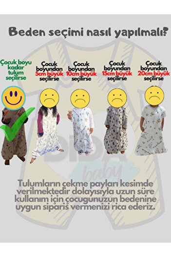 DİDABABY Kışlık Kolsuz(21-24 DERECE ODA SICAKLIĞI) %100 Pamuklu Pazen Düz Mavi Renk Uyku Tulumu