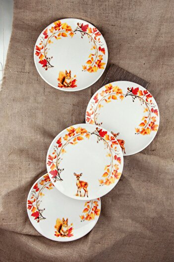 Bursa Porselen Dekor Fall'24 - 4 Piece Serving Plate