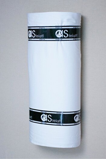 AS TEKSTİL White 100% Cotton Satin - Luxury Fabric