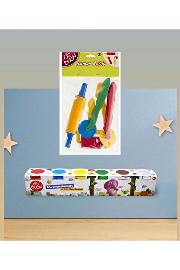 Bubu 6-Piece Play Dough and Bubu Dough Forming Set
