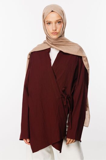 Mooncorn Bamboo Jacquard Latte Shawl