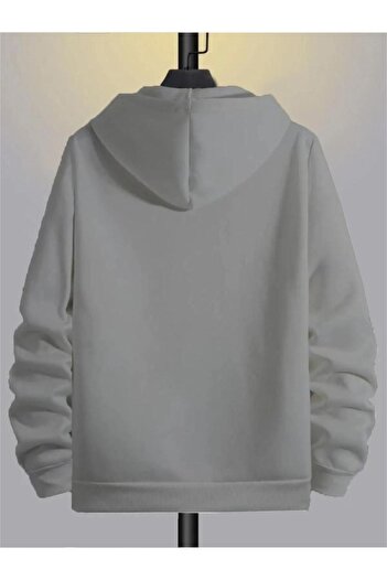 Altamira Чоловічий сірий оверсайз кардиган з капюшоном Believe Print