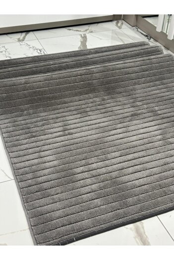 MBA VERONA 9214 Antrasit Yumuşak Dokulu Halı Kilim Salon Mutfak Koridor Kesme Yolluk Dokuma Halı