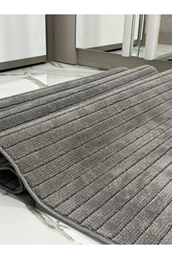 MBA VERONA 9214 Antrasit Yumuşak Dokulu Halı Kilim Salon Mutfak Koridor Kesme Yolluk Dokuma Halı