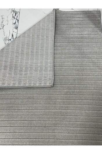 MBA VERONA 9215 Gri Yumuşak Dokulu Halı Kilim Salon Mutfak Koridor Kesme Yolluk Dokuma Halı