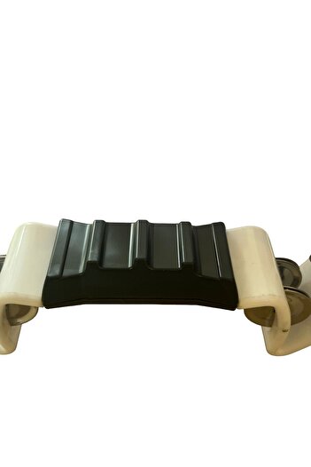 Donizetti 8 Inch White Cut-Away Plastic - Double Bell Tambourine