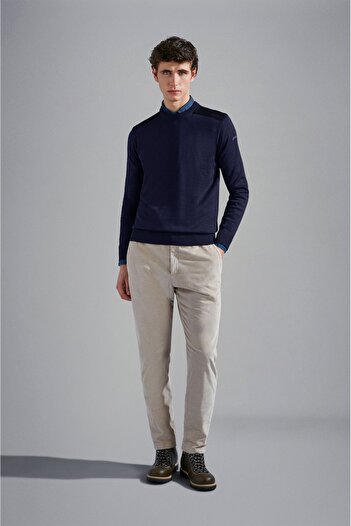 PAUL&SHARK MEN'S KNITTED ROUNDNECK C.W. WOOL