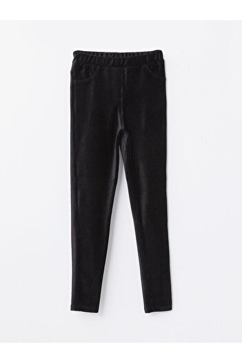 LC Waikiki Velvet Girl's Tights with Elastic Waist