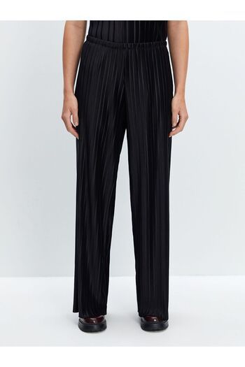 LC Waikiki Lcw Women's - Textured and Elastic Waist Pants