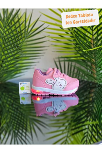 elma bebe Anatomik Memory Foam İlkadım Hafif Rahat Ciltli Unisex Işıklı Bebe Çocuk Sneaker Spor Ayakkabı