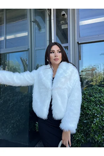 Göker Life Shawl Collar Lined Faux Krk Coat