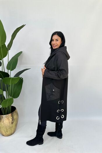 GÖKSEL Büyük Beden Halatlı Trenç