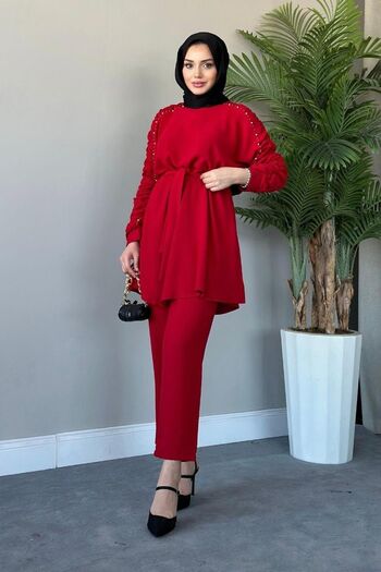 Şule Giyim Verda Suit Red
