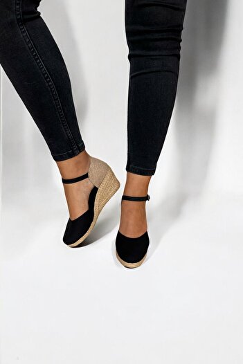 Y&D Shoes Women's Linen Wedge Heel Espadrille – Summer Sandals with Straw Back