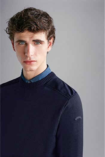 PAUL&SHARK MEN'S KNITTED ROUNDNECK C.W. WOOL
